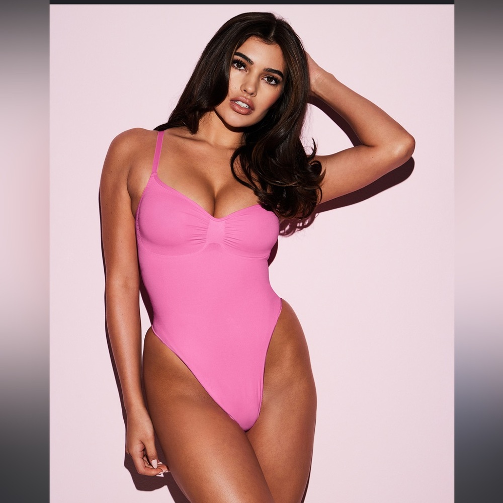 SKIMS Pink Bodysuit